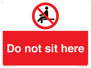 Do not sit here